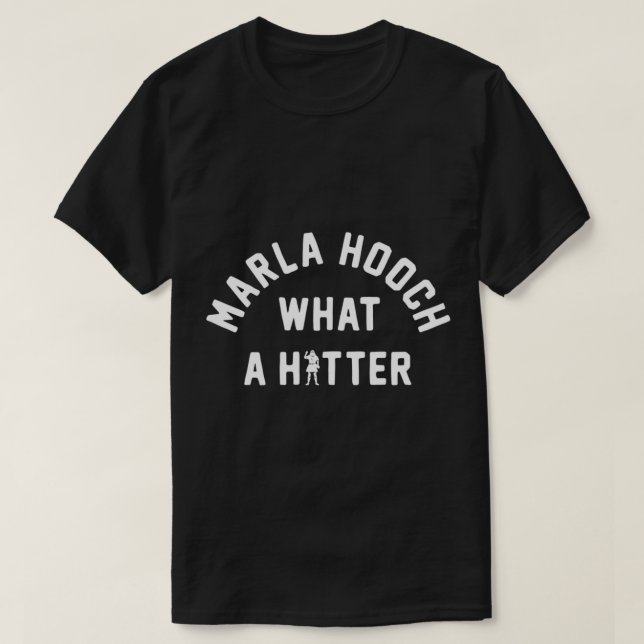 Camiseta Marla Hooch, que batedor. (Frente do Design)