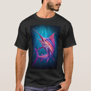 Camiseta Marlin em Água Azul Profunda