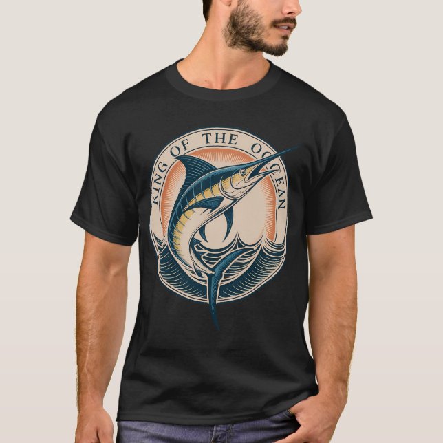 Camiseta Marlin Supremo – Governante das Ondas (Frente)