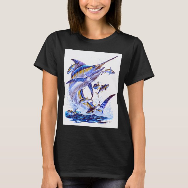 Camiseta marlins azuis e atuns (Frente)