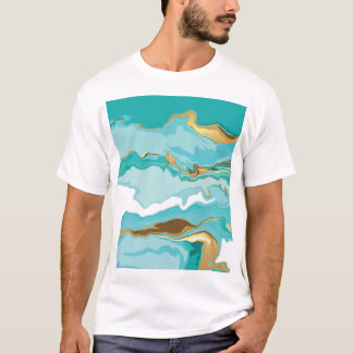 Camiseta Mármaco, ouro: fundo de abstrato.