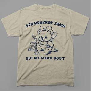 Camiseta Marmelada de Morango Mas Minha Glock Não Urso Engr