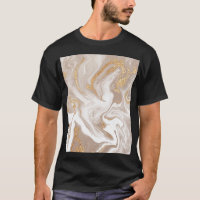 Mármore líquido bege, arte da linha de ouro.