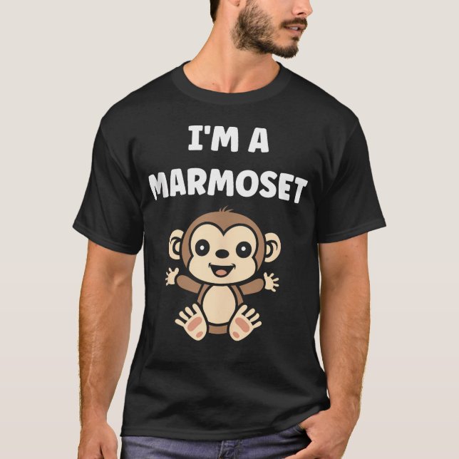 Camiseta Marmosets Pequenos Macacos Animais Engraçado Eu So (Frente)