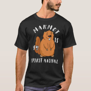 Camiseta Marmot É O Meu Espírito Animal Groundhog Woodchuck