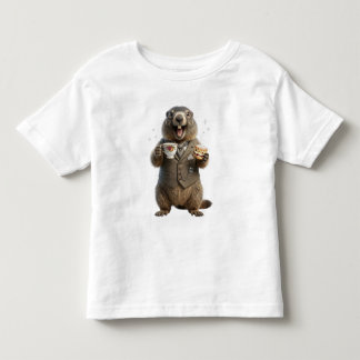 Camiseta Marmota Bebendo Chá