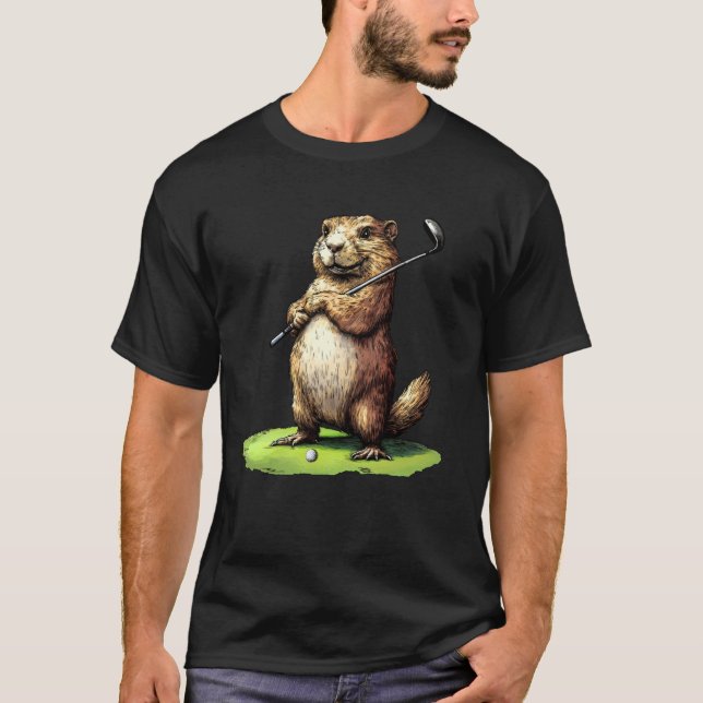 Camiseta Marmota dos golfistas (Frente)