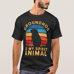 Camiseta Marmota é meu animal espiritual Marmota Marmota