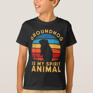 Camiseta Marmota é o meu animal espiritual Marmota Marmota 