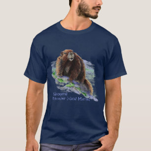 Camiseta Marmota psta em perigo da ilha de Vancôver