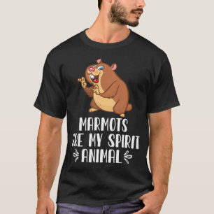Camiseta Marmote É Meu Animal Espiritante