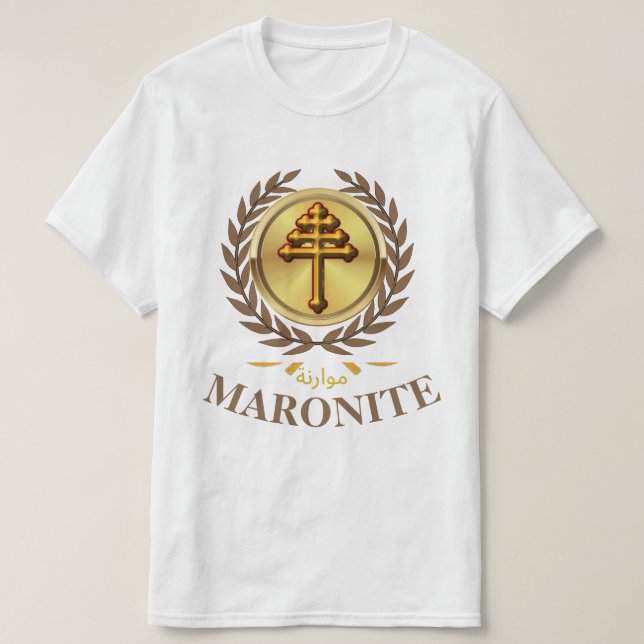 Camiseta Maronita (Cruz Oficial) (Frente do Design)