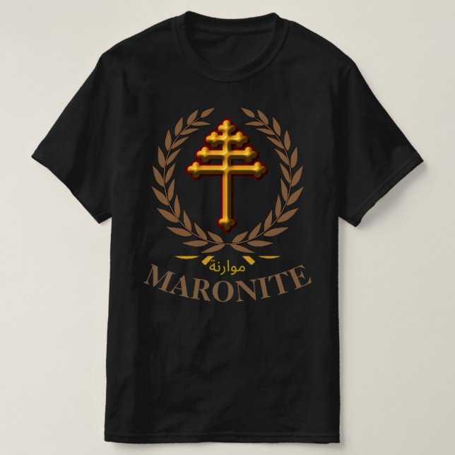 Camiseta MARONITA (Cruz Oficial) (Frente do Design)