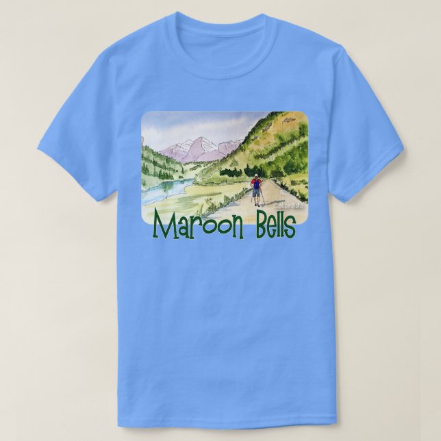 Camiseta Maroon Bells Colorado (Frente do Design)