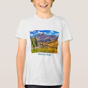 Camiseta Maroon Bells em Aspen, Colorado Tri-Blend Shirt