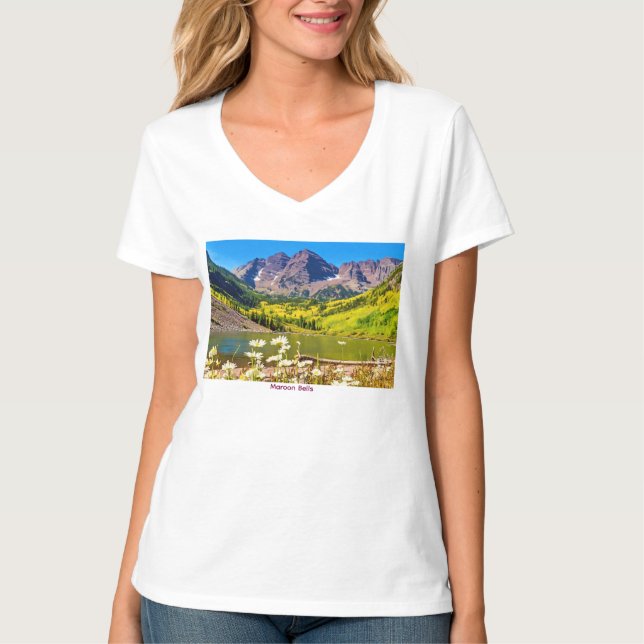 Camiseta Maroon Bells in Aspen Colorado (Frente)