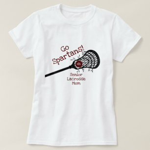 Camiseta Maroon Go Team Lacrosse Mãe