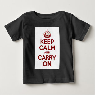 Camiseta Maroon mantêm a calma e continuam