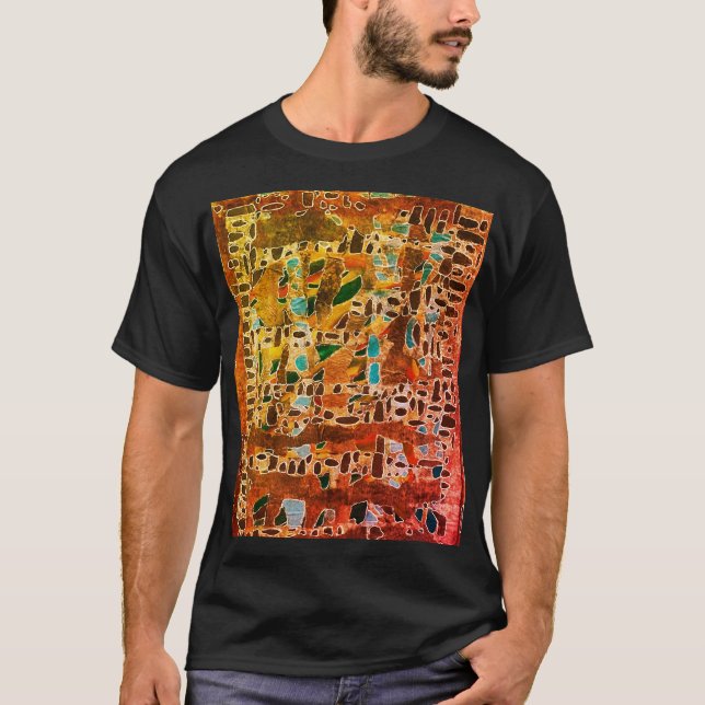 Camiseta "Maroon Mosaic Biology" masculina (Frente)