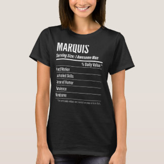 Camiseta Marquês Servindo Dimensões Calorias do Rótulo Nutr
