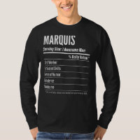 Marquês Servindo Dimensões Calorias do Rótulo Nutr