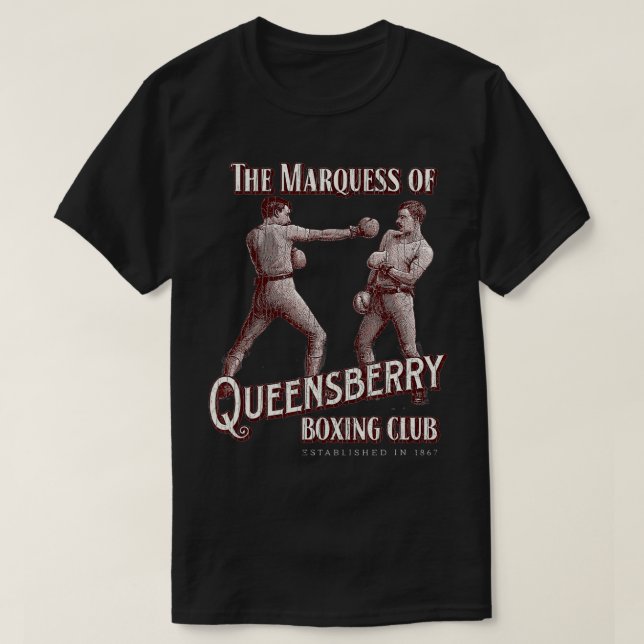 Camiseta Marquess of Queensberry Boing Club Distressed Boer (Frente do Design)
