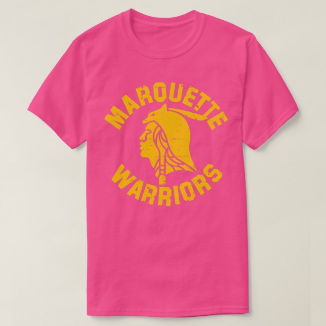 Camiseta Marquette Warriors Dourada (Frente do Design)