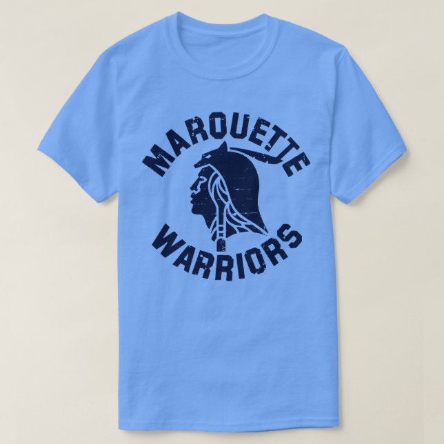 Camiseta Marquette Warriors Marinhos Kids Long Sleeve TSirt (Frente do Design)