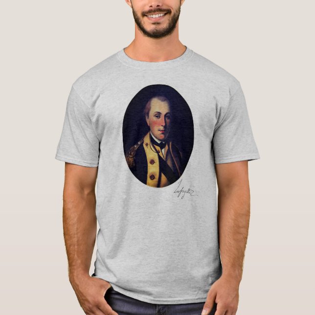 Camiseta Marquis de Lafayette (assinatura no bordo inferior (Frente)