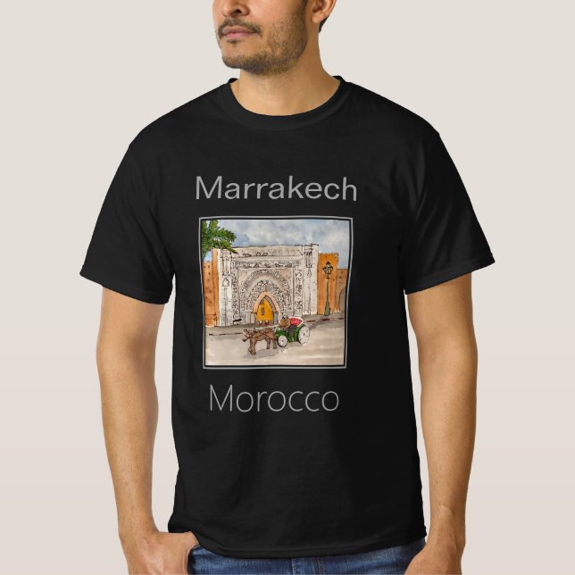 Camiseta Marrakech Bab Agnaou Marrocos (Frente)