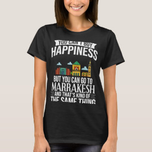 Camiseta Marrakesh Cidade de Marrocos - Skyline Map Viagem
