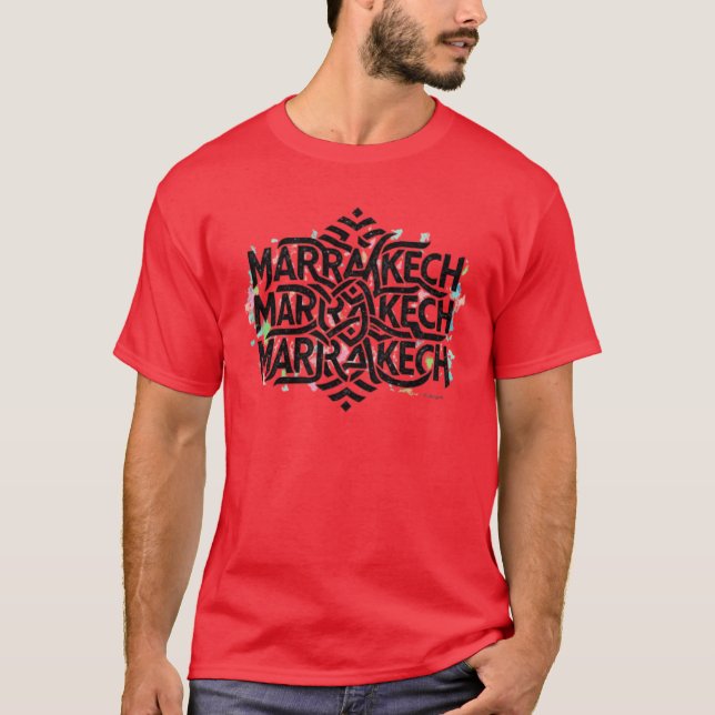 Camiseta Marraquexe: Joia de Marrocos (Frente)
