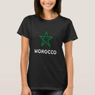 Camiseta Marrocos Bandeira mulheres crianças Maroc Flag