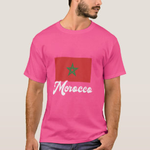Camiseta Marrocos: Bandeira Orgulhosa do Marrocos Rotas do