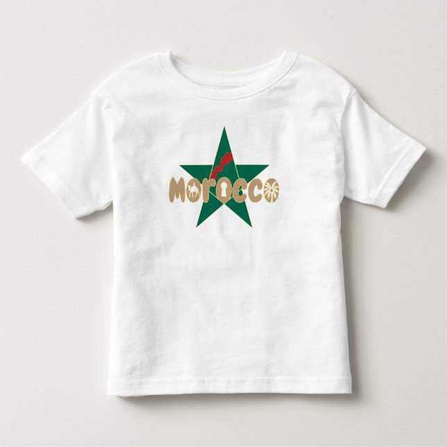 Camiseta Marrocos é a identidade, transmitida com orgulho (Frente)