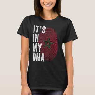 Camiseta Marrocos Está no meu DNA marroquinos Impressão Dig