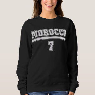 Camiseta Marrocos Flag Vintage Style Retro Marroquino Futeb