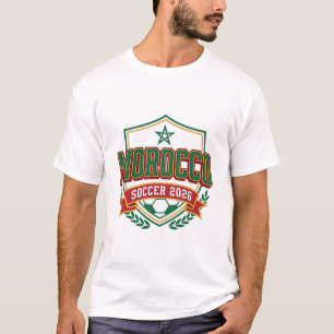 Camiseta Marrocos Futebol 2026 Futebol Negrito País Tipogra