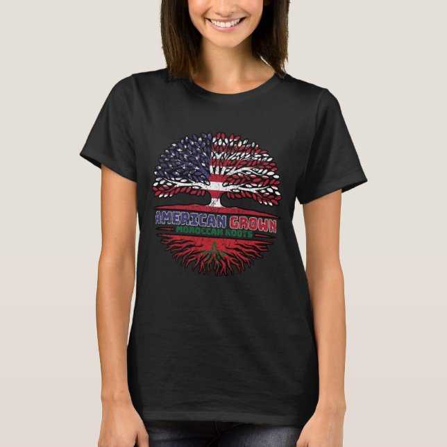 Camiseta Marrocos Marrocos EUA EUA EUA EUA EUA Estados Unid (Frente)