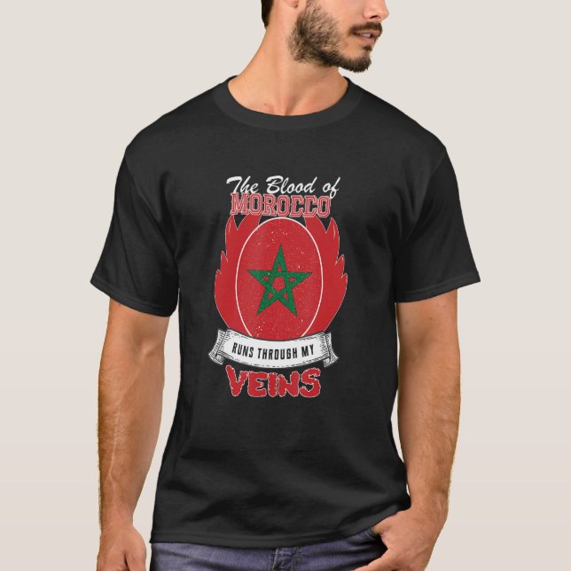 Camiseta Marrocos nas minhas veias (Frente)