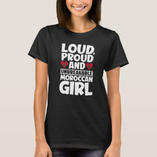 Camiseta Marrocos sinaliza marroquinos orgulhosos homens e