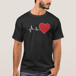 Camiseta Marrocos Sinaliza Pulso Para Os Marroquinos E Quem
