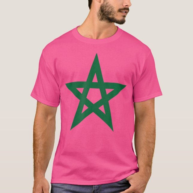 Camiseta Marrocos - Star Flag Futebol Jersey (Frente)