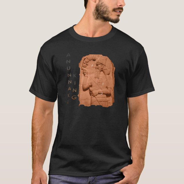 Camiseta Marrom do rei de Annunaki (Frente)