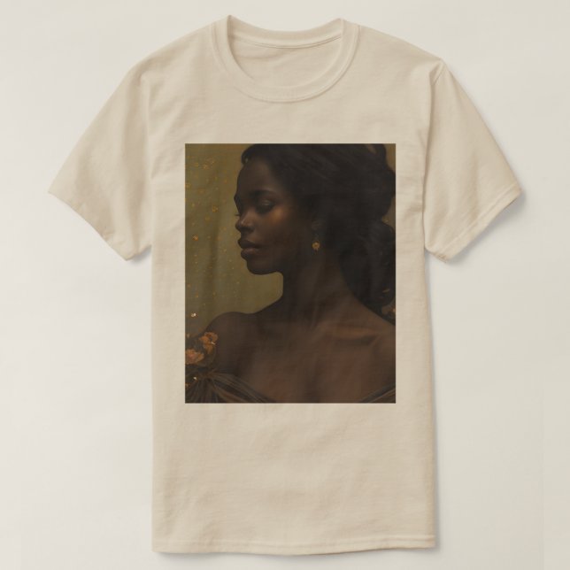 Camiseta Marrom Feminino Suave (Frente do Design)