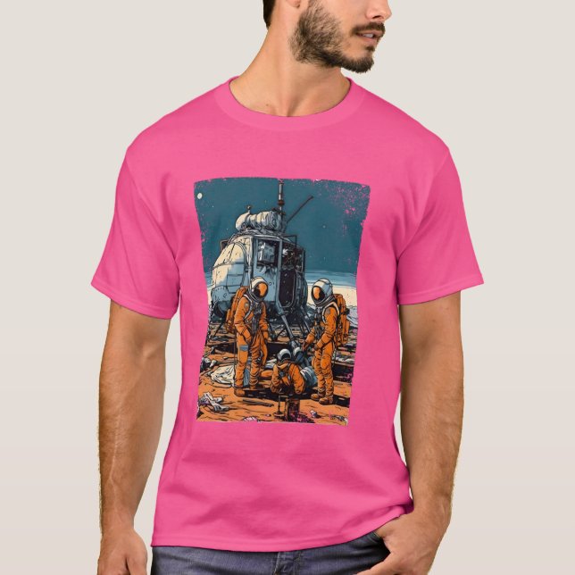 Camiseta Mars Acidente Astronauta Engraçado Espacial Cosmic (Frente)
