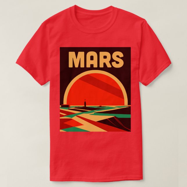 Camiseta Mars Art Deco Design (Frente do Design)