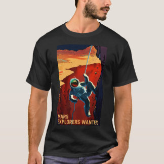 Camiseta Mars Explorers queria Poster
