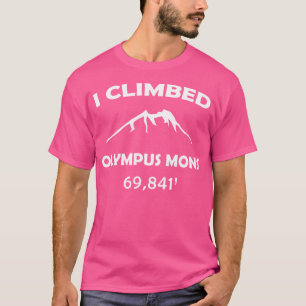 Camiseta Mars Olympus Mons Engraçado Hiker E Presente De Ca