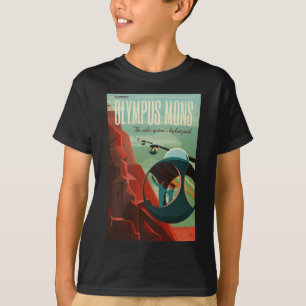 Camiseta Mars Olympus Mons Maior Sistema Solar de Vulcão